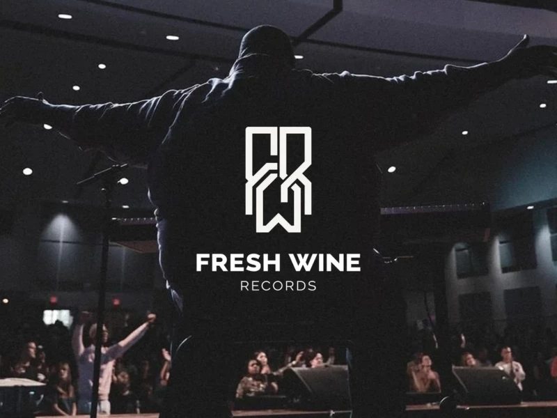 Fresh Wine Records logo design Matt Giroux.
