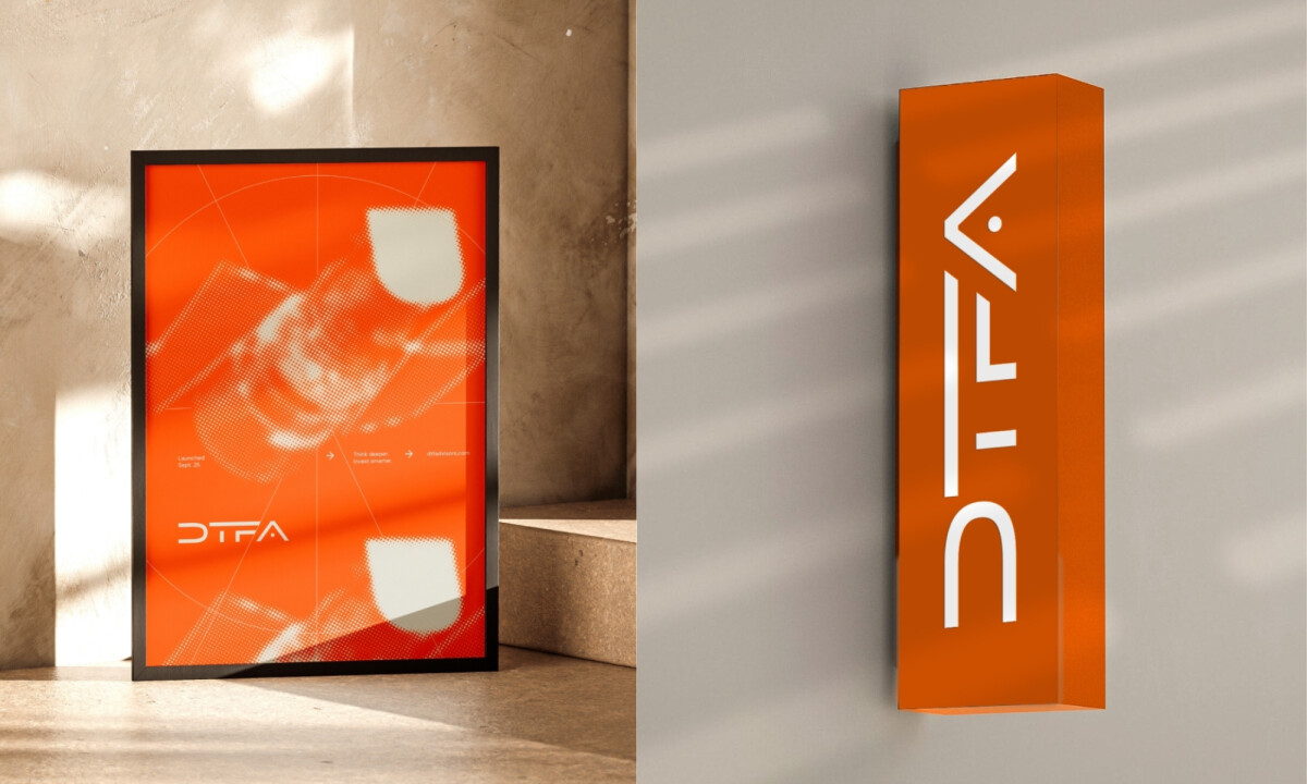 DTF Advisors Logo Design on Signage