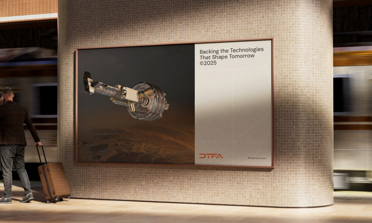 DTF Advisors Logo Design on Wall Signage