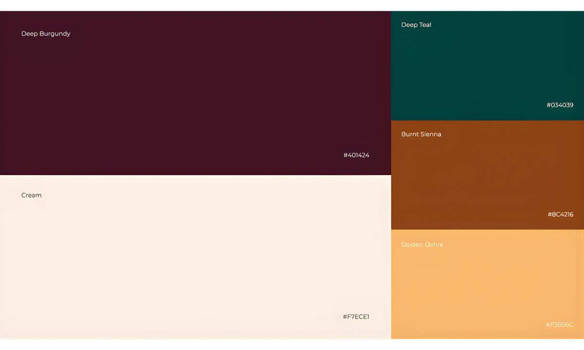 Palazzo Logo Design Color Palette