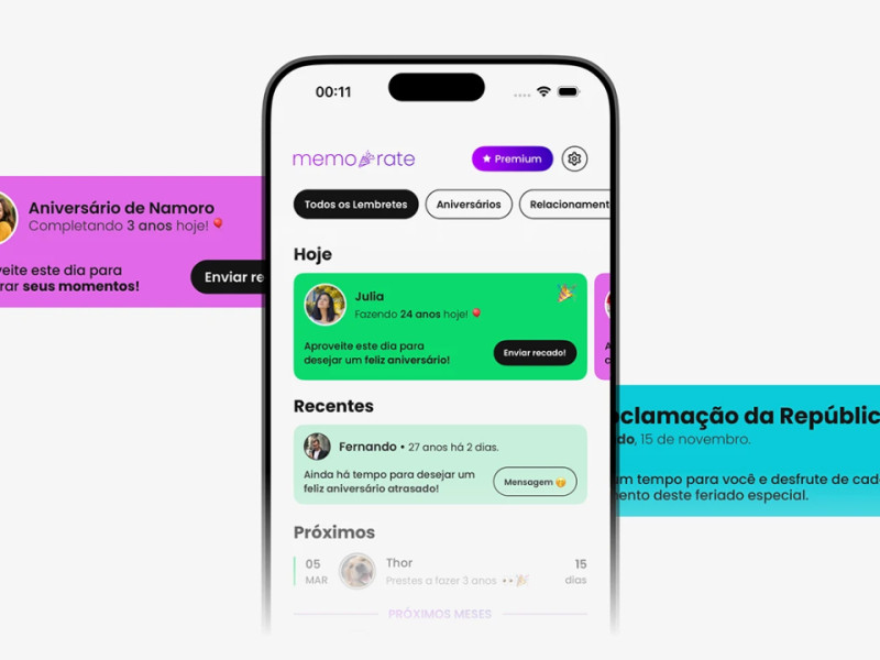 Memorate app design