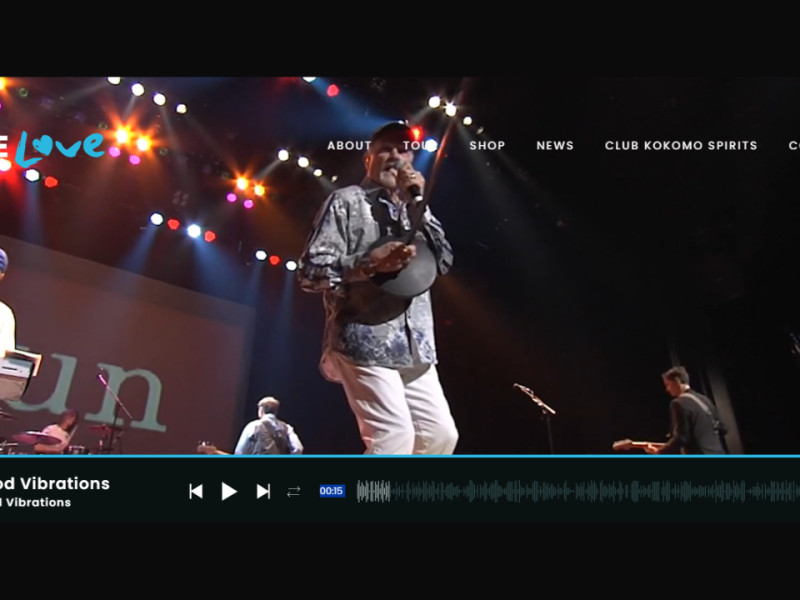 Mike Love - Beach Boys website design by 15 North.