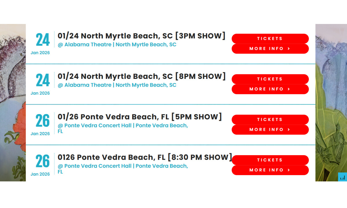 Mike Love - Beach Boys website design by 15 North.