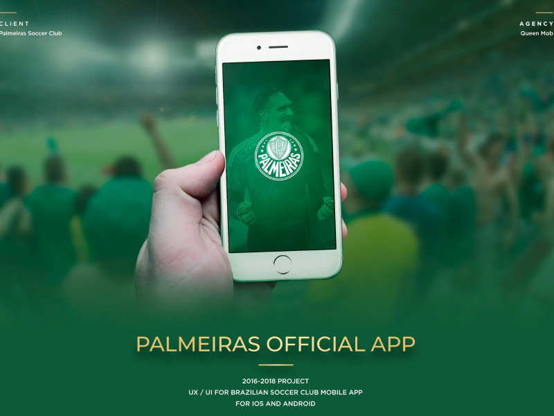 Palmeiras App Design by Pedro Kümmel Design