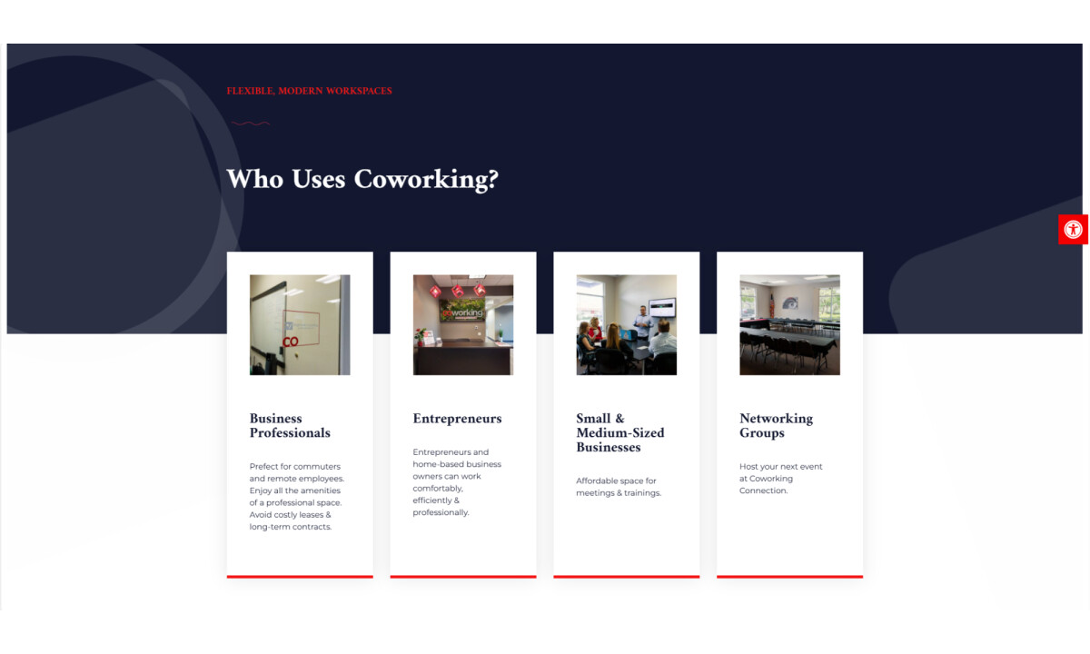 Coworking Connection Homepage