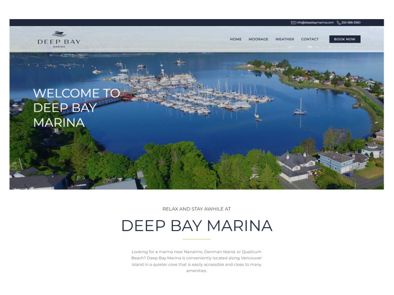 Deep Bay Marina Website Design by Websites Made With Love