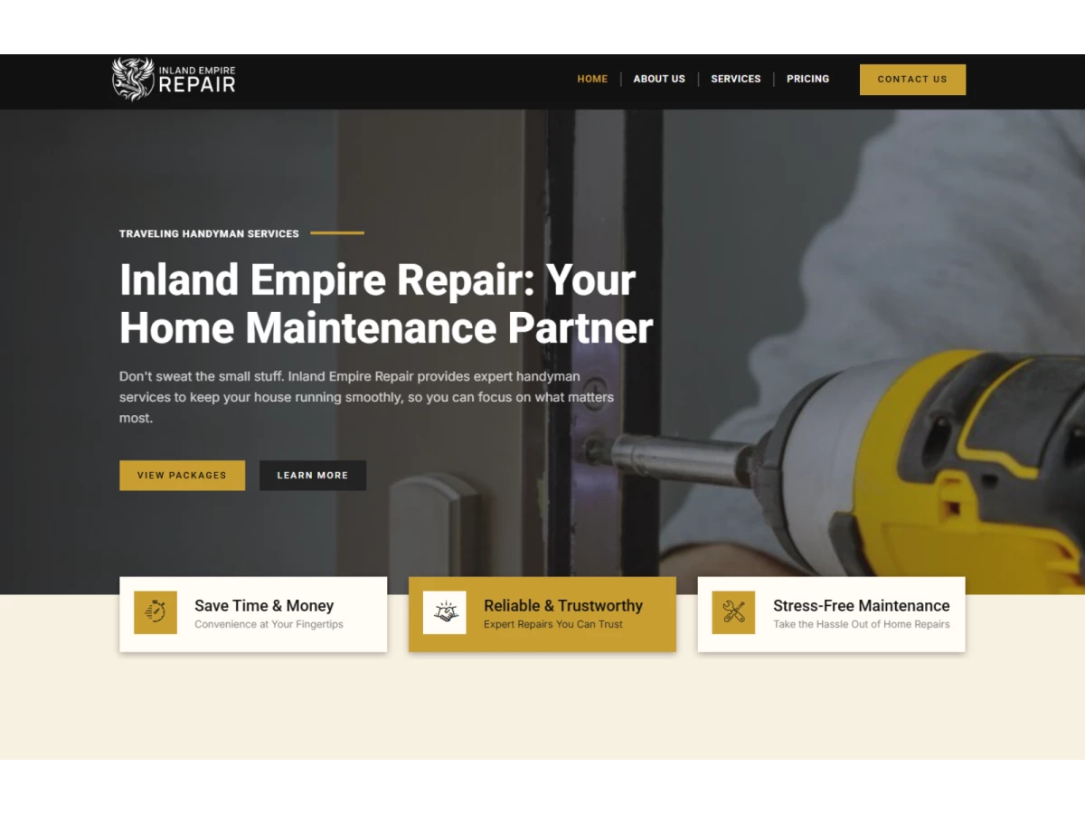 Inland Empire Repair Website Design by Murrieta Marketing