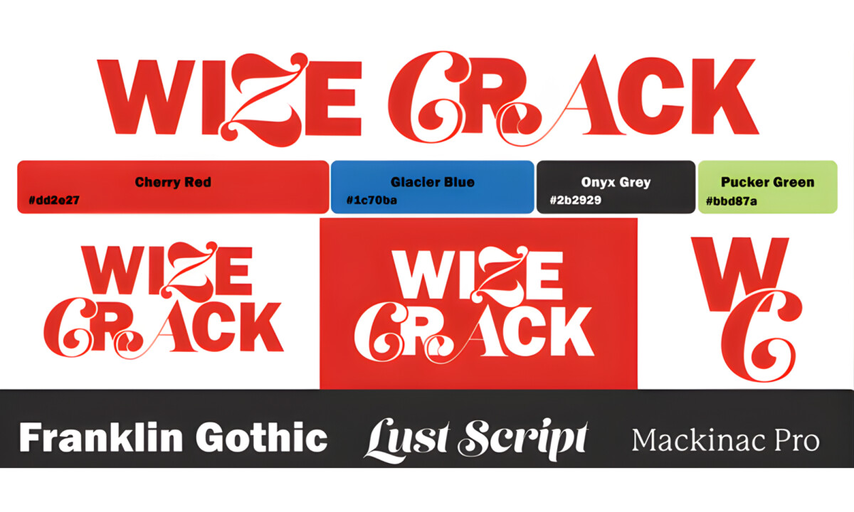 Wize Crack Packaging Design Typography