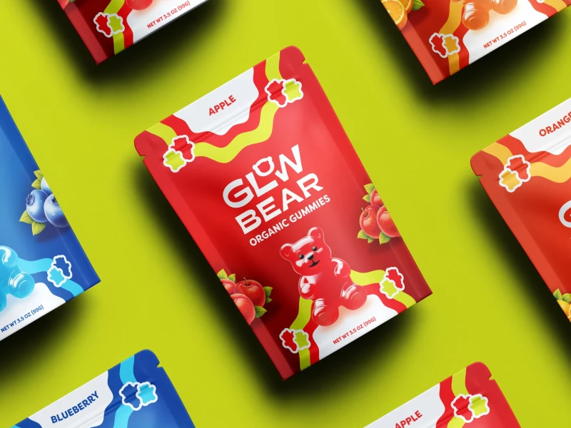 Glow Bear Packaging Design by Evyo Studio
