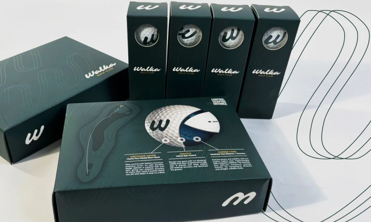 Walka Golf Club packaging design by Stak Graphics.