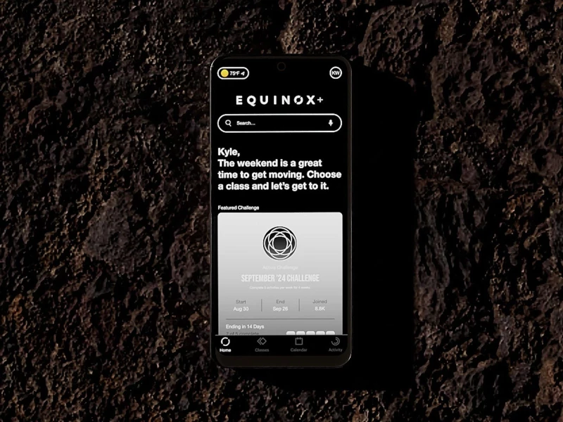 Equinox App Design by Kyle Creative Studio