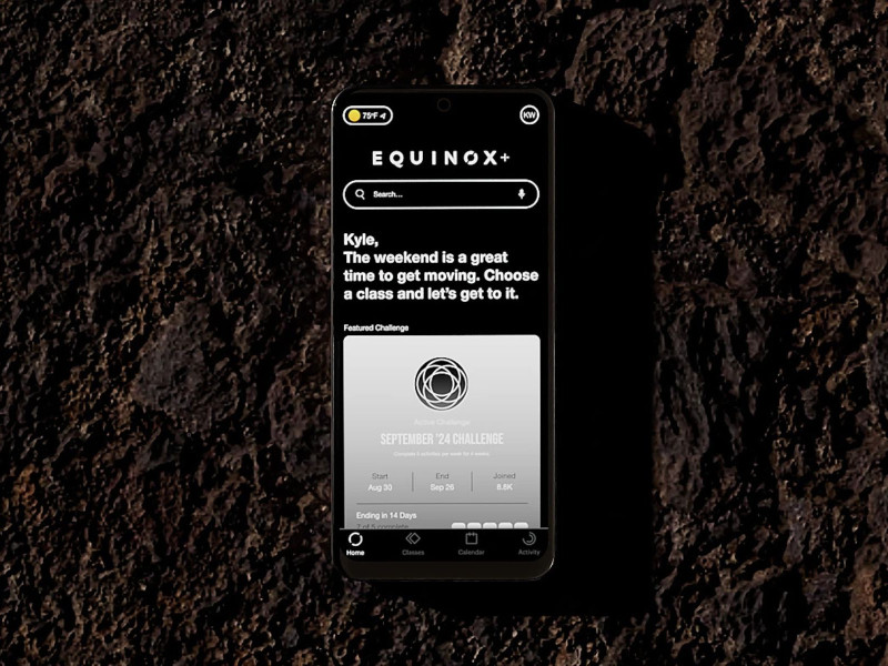 Equinox App Design by Kyle Creative Studio