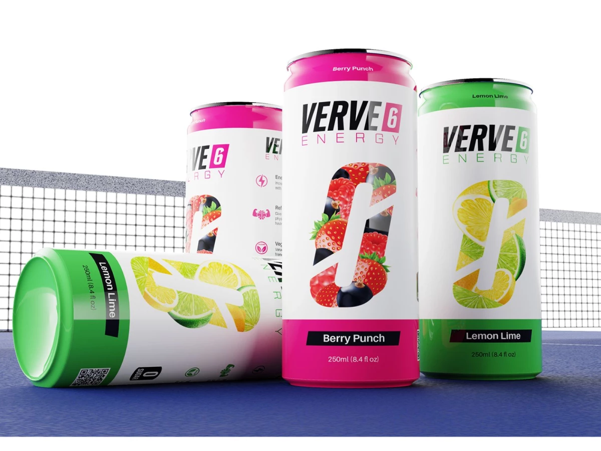 Verve 6 Energy Packaging Design by Joshwa Henderson