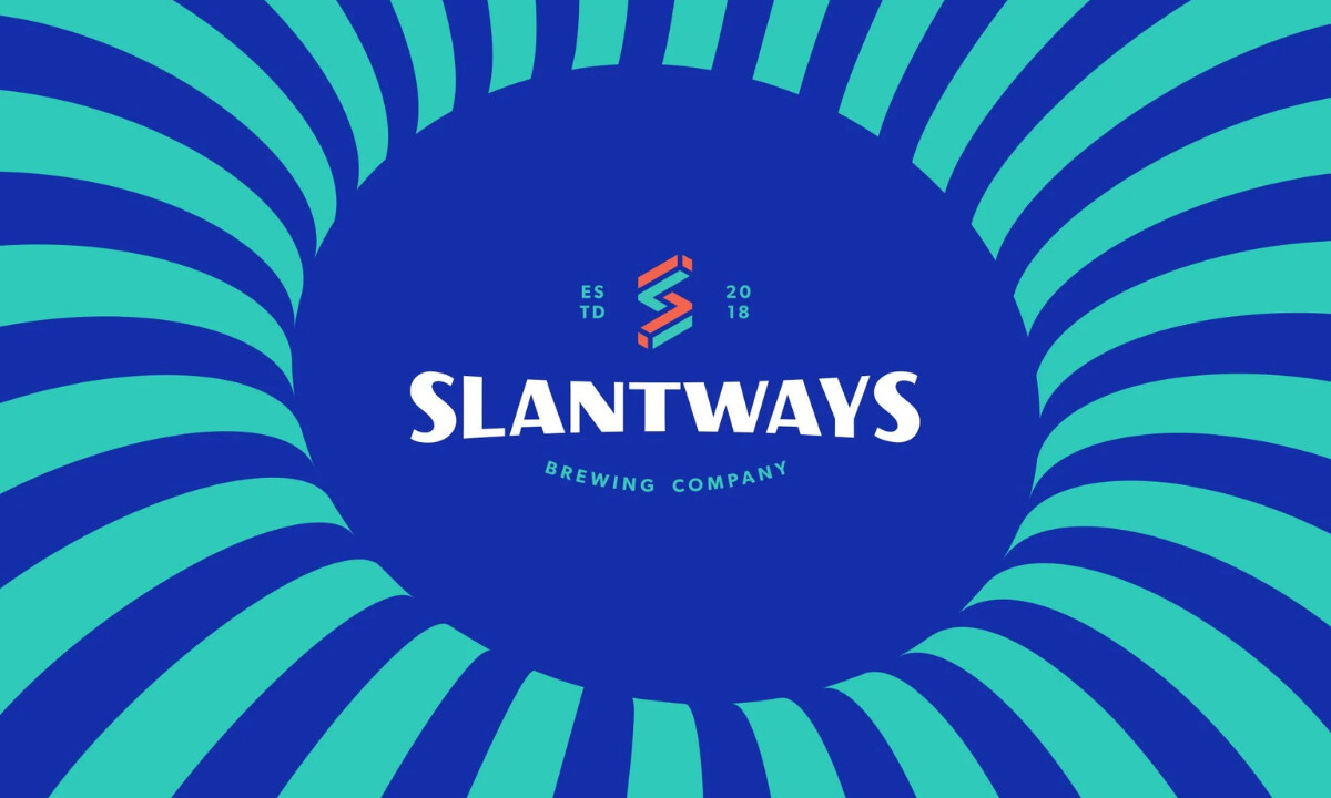 Slantways Brewing print design by Levi Huddleston.