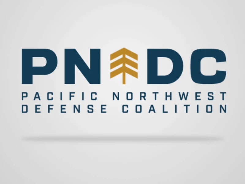Pacific Northwest Defense Coalition logo design by Rivetry Design Studio.