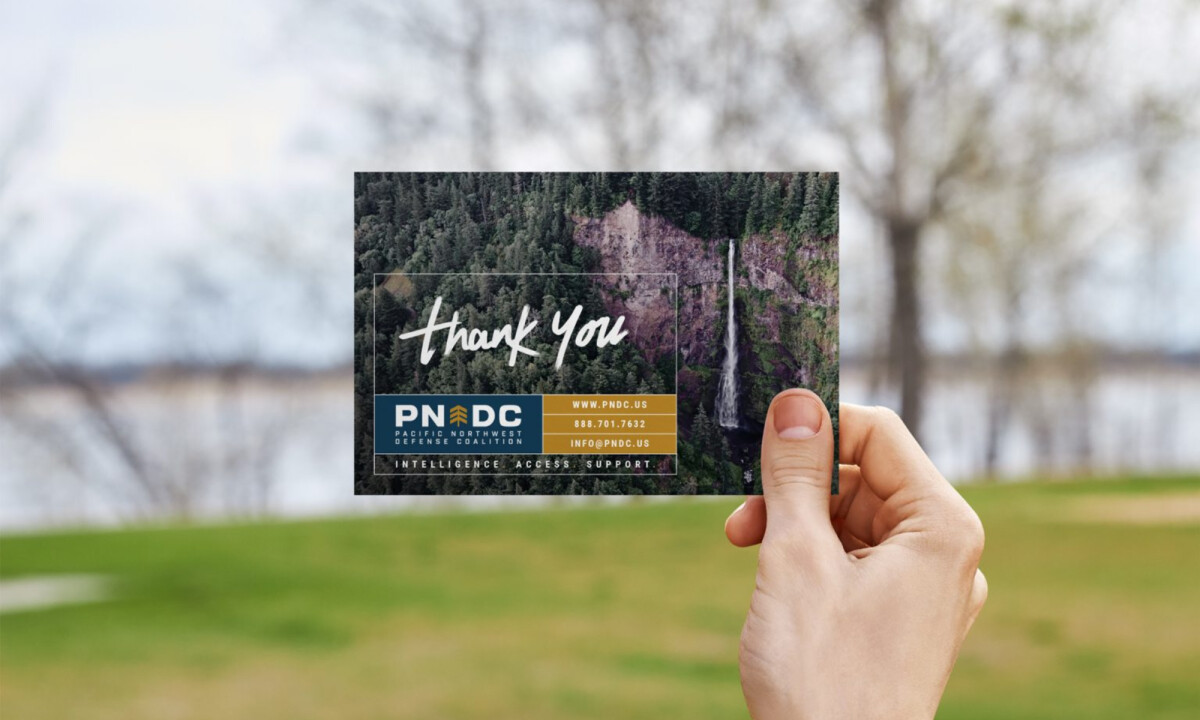 Pacific Northwest Defense Coalition logo design by Rivetry Design Studio.