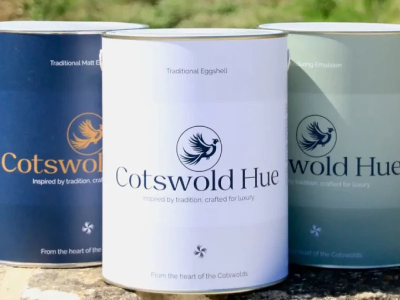 Cotswold Hue Paint packaging design by 1UP Brand.