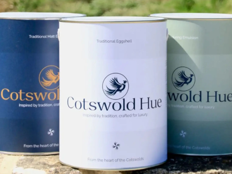 Cotswold Hue Paint packaging design by 1UP Brand.