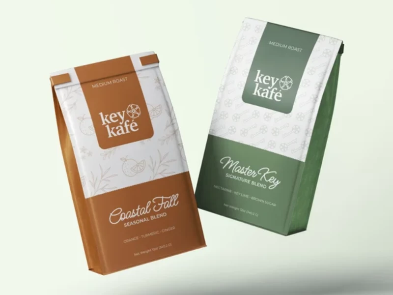Key Kafé packaging design by Purposyn.