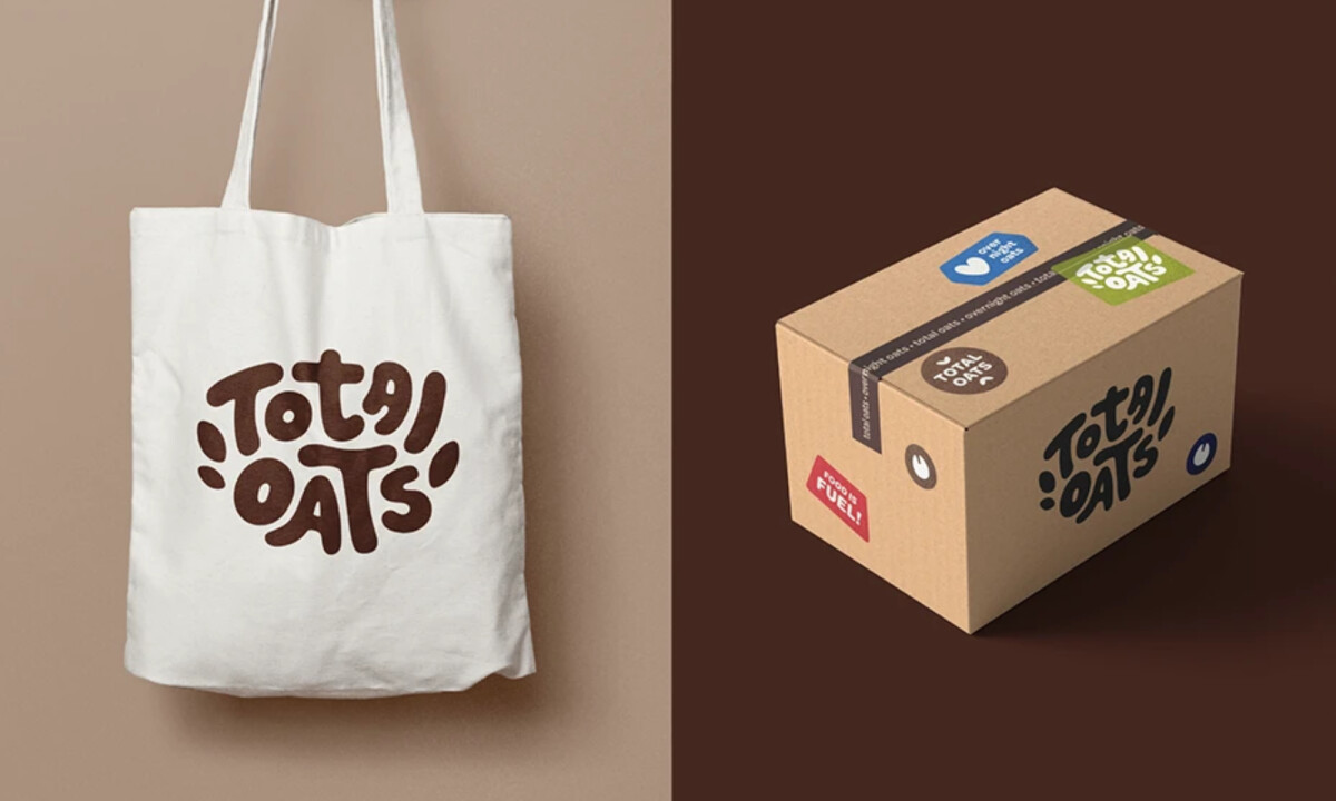 Total Oats packaging design by Andy Currie Design.
