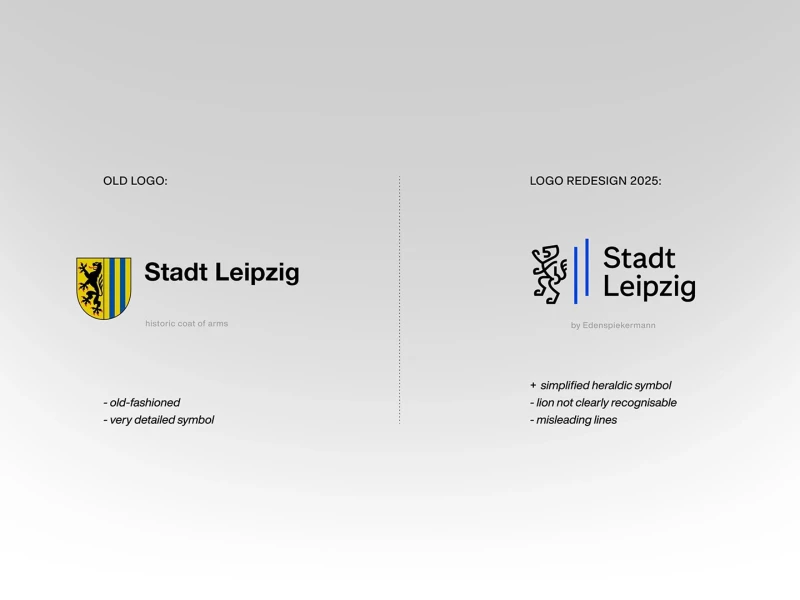 Stadt Leipzig logo design by Martin Naumann.