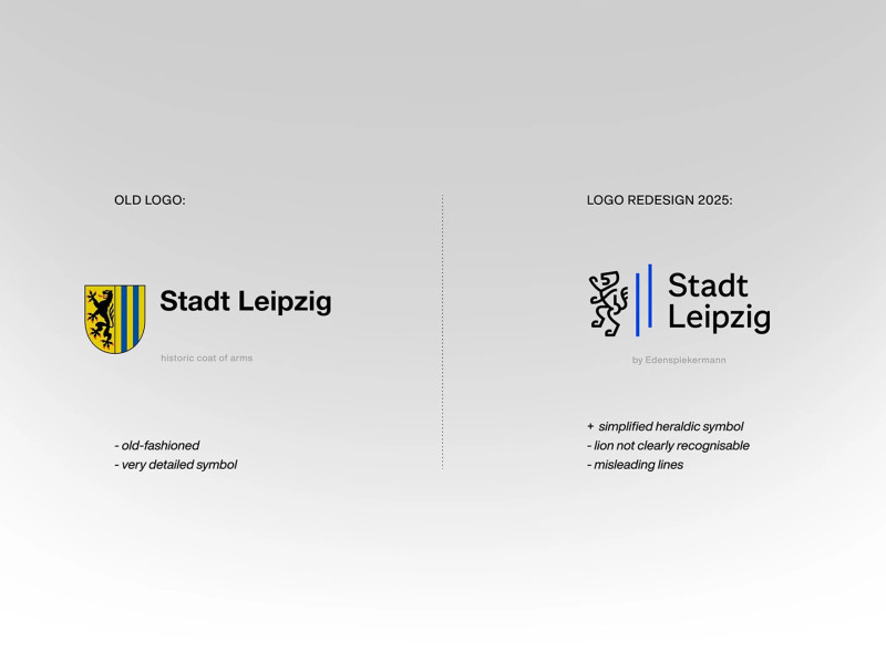 Stadt Leipzig logo design by Martin Naumann.