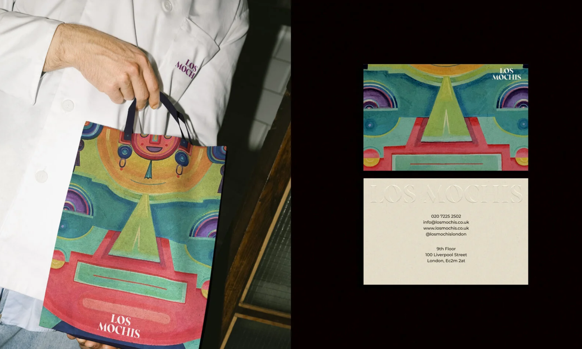 Los Mochis print design by Elena Puchkina.