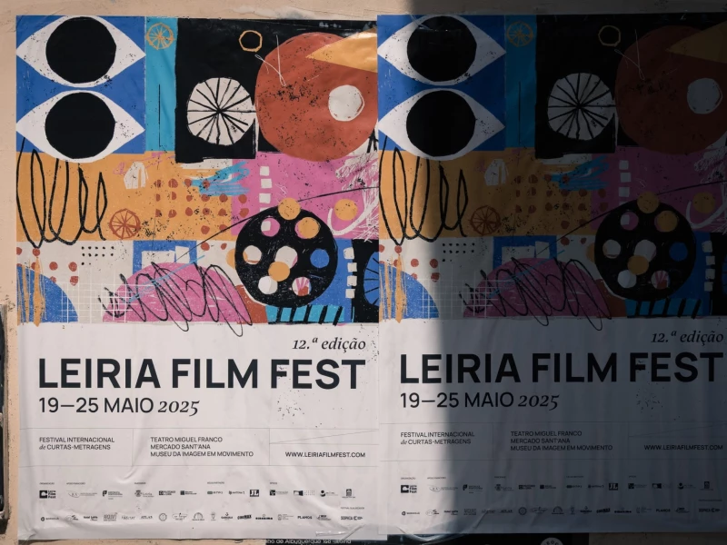 Leiria Film Fest 2025 print design by Paulo Graça.
