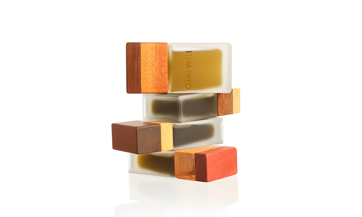 Stacked bottles highlighting varied wood tops and minimal branding