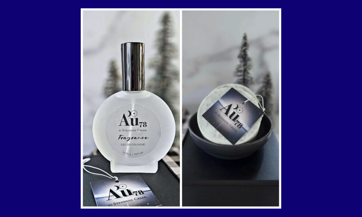 Minimal bottle design with refined serif wordmark