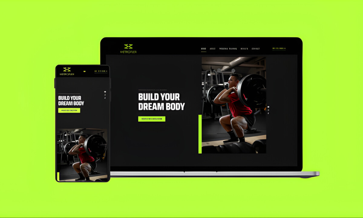 Bold hero layout built for conversion