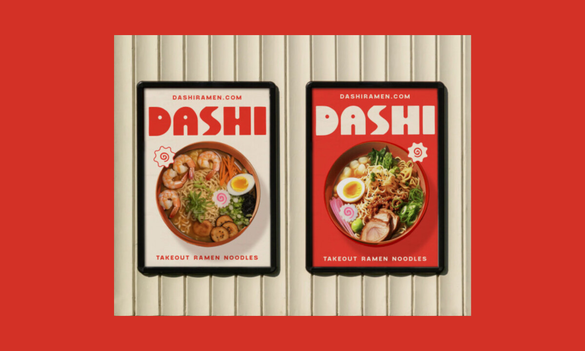 Oversized wordmark commands urban attention