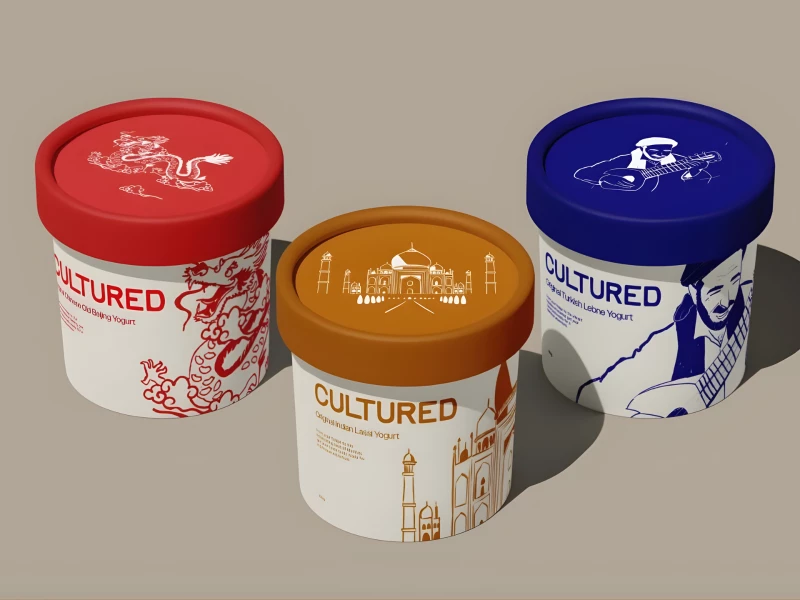 Cultured Yogurt Packaging Design by Howl Creative