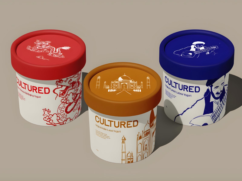 Cultured Yogurt Packaging Design by Howl Creative