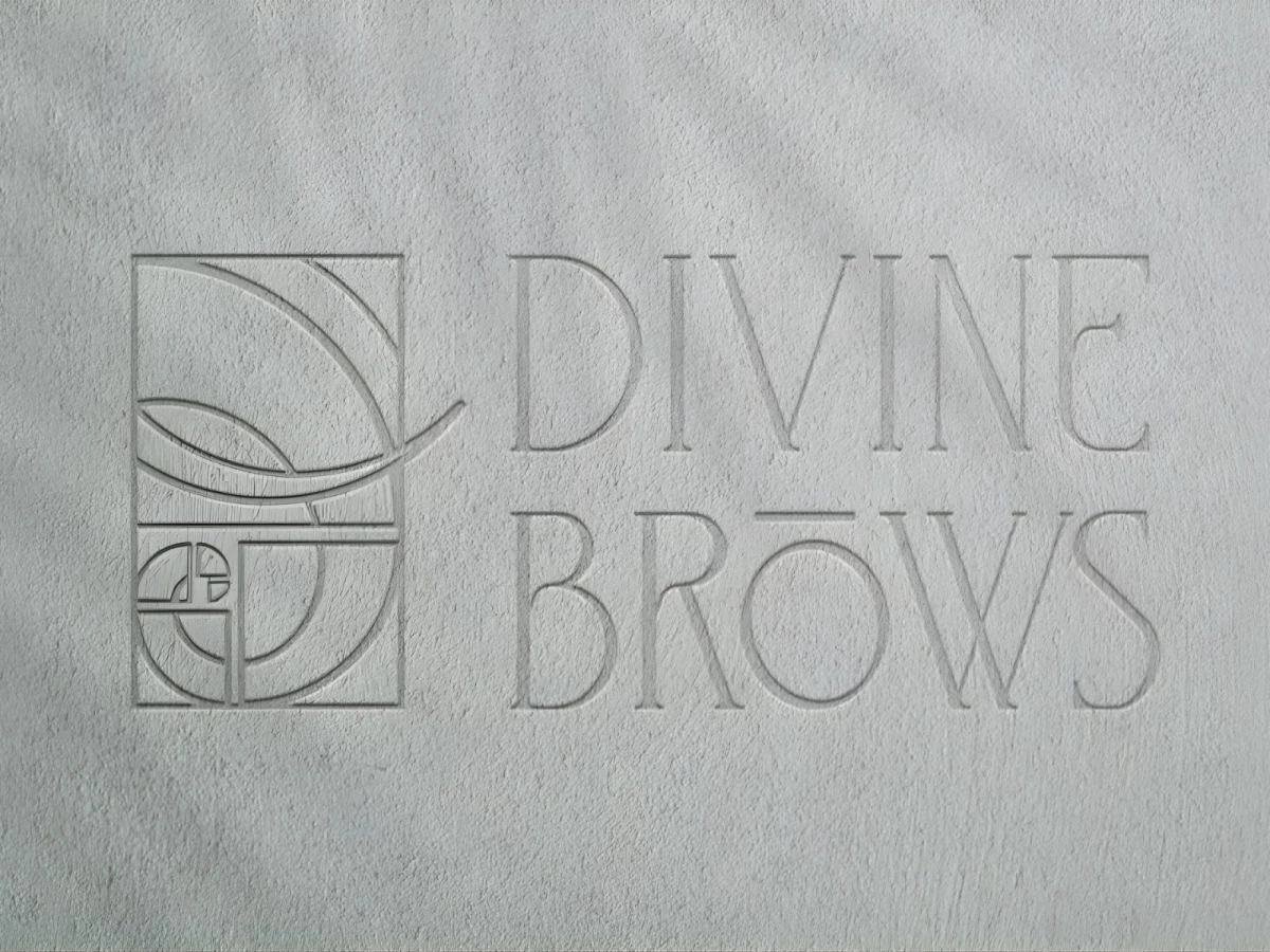 Divine Brows Logo Design by Simansons Design