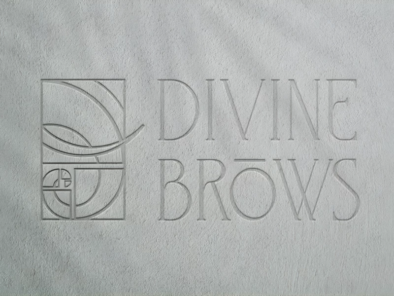Divine Brows Logo Design by Simansons Design