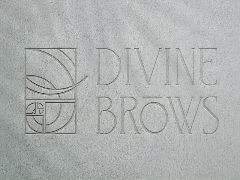 Divine Brows Logo Design by Simansons Design