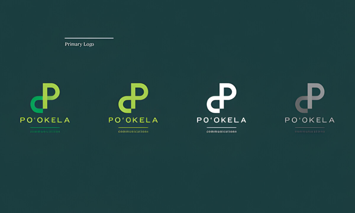 Interlocking “P” mark across color variations