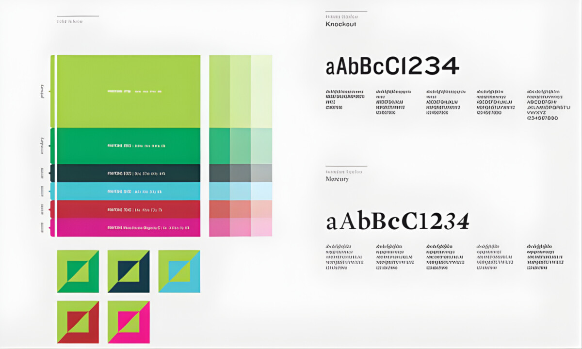 Typography and palette system for digital flexibility