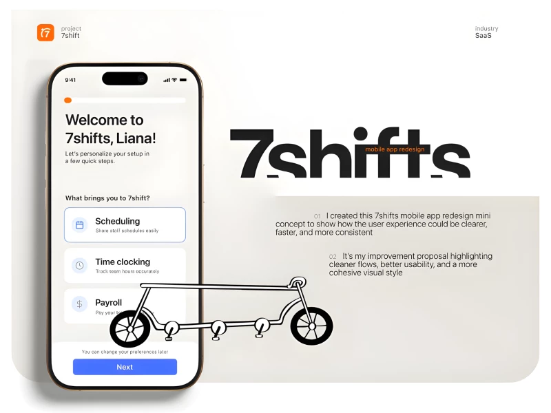 7shifts App Design by Liana DROZD