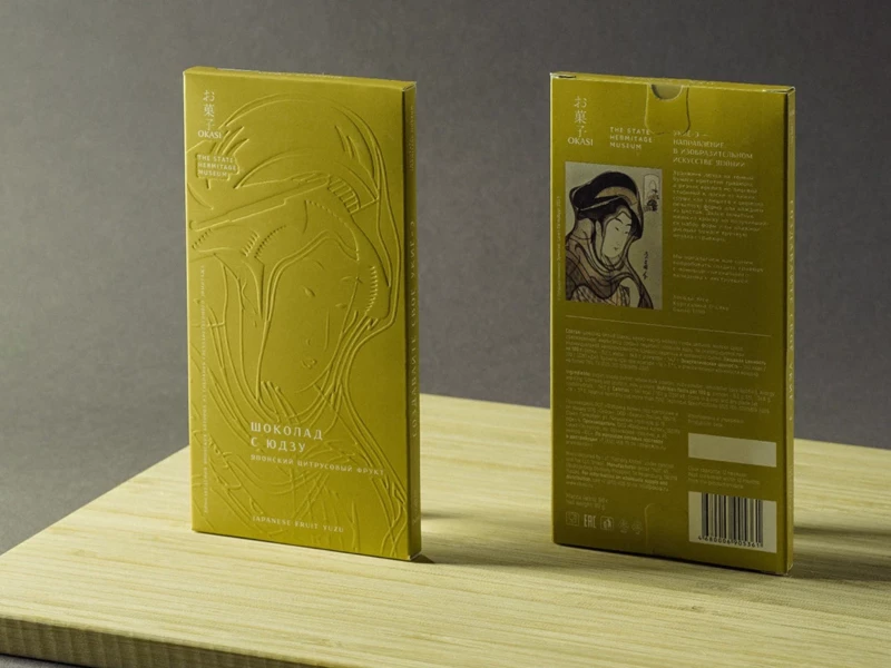 Ukiyo-e Chocolate packaging design by SEV/Studio.
