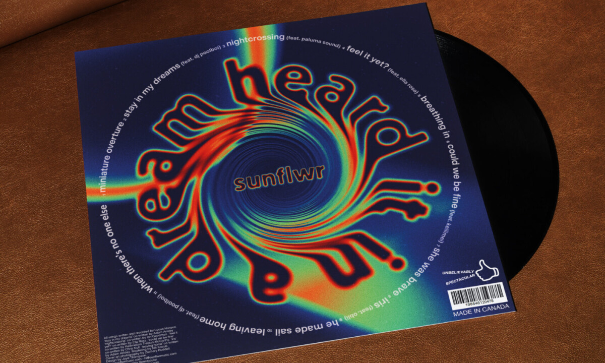 sunflwr - heard it in a dream print design by Jaye Thompson.