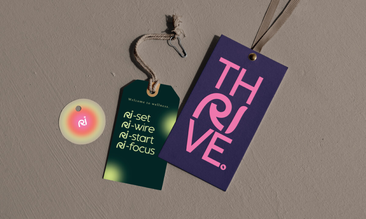 Thrive Therapy & Wellness logo design by MYCO Studio.