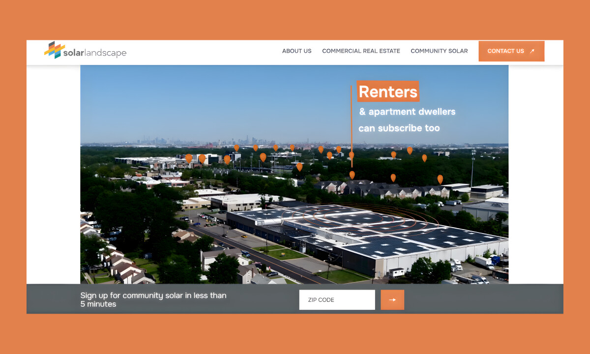 Community solar sign-up with location targeting