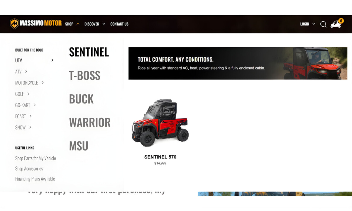 Massimo Motor Website News Section