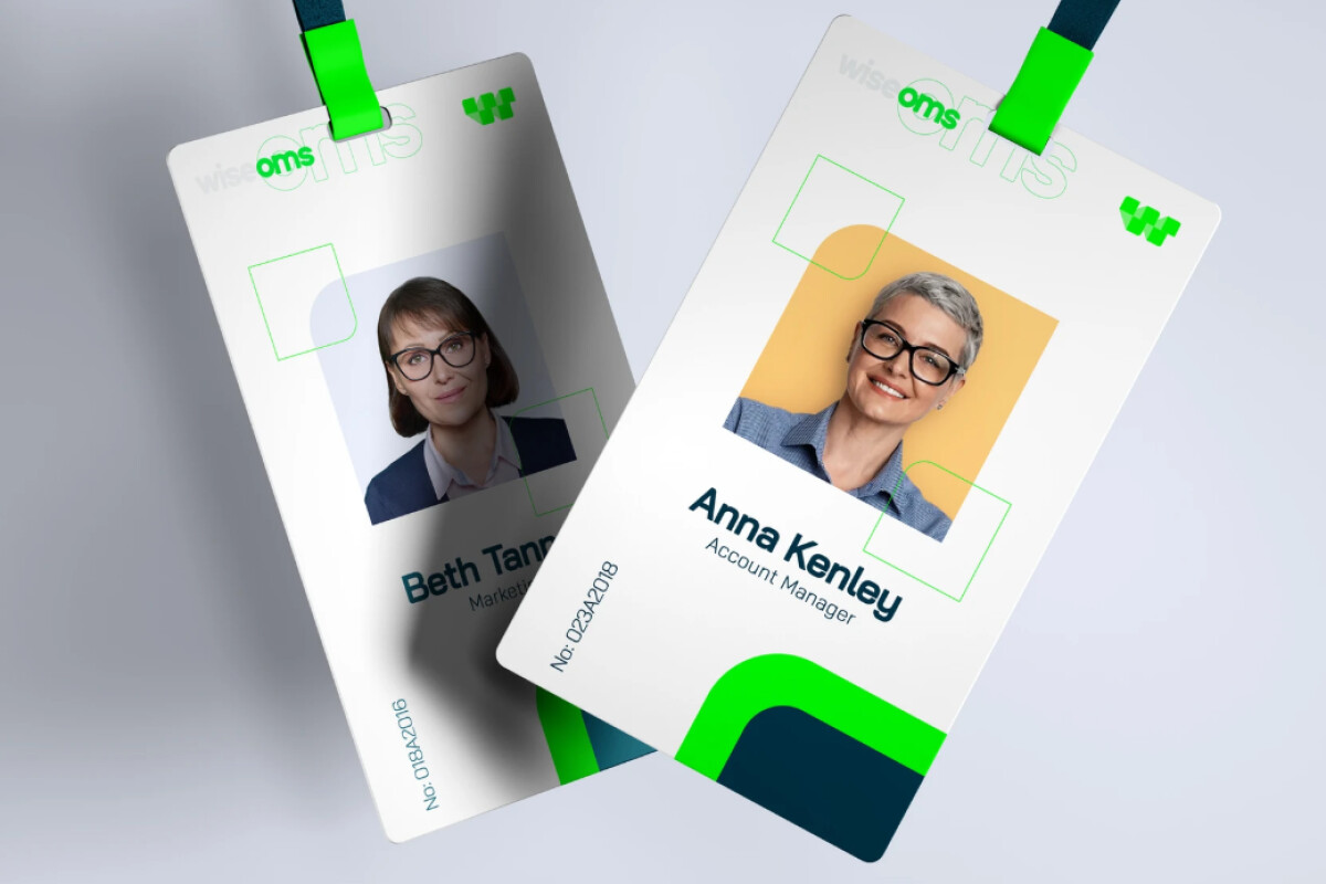Branded ID badges for integrated billing teams