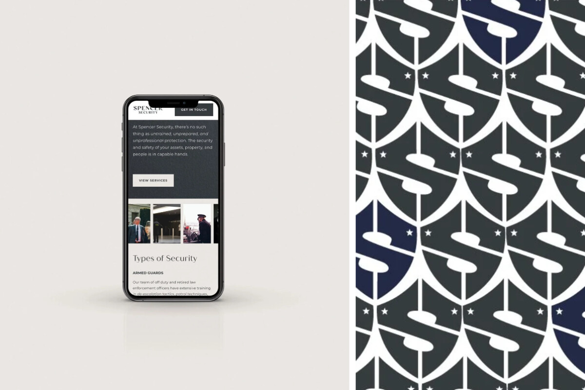 Brand pattern and mobile website preview