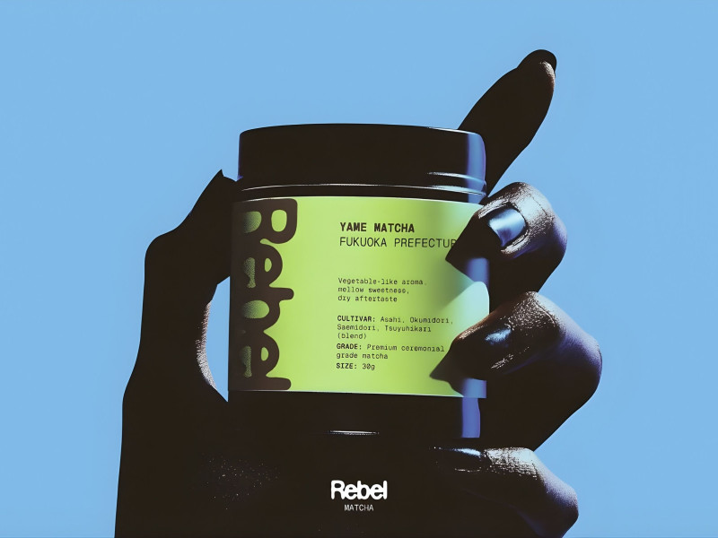 REBEL Matcha Packaging Design by Vlad Savruk