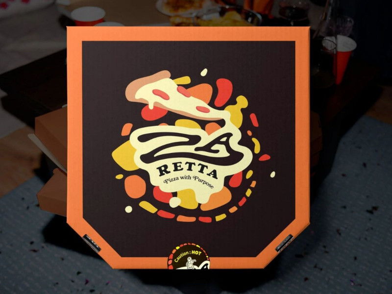 Zaretta Pizzeria Print Design by Yannis Fernandes