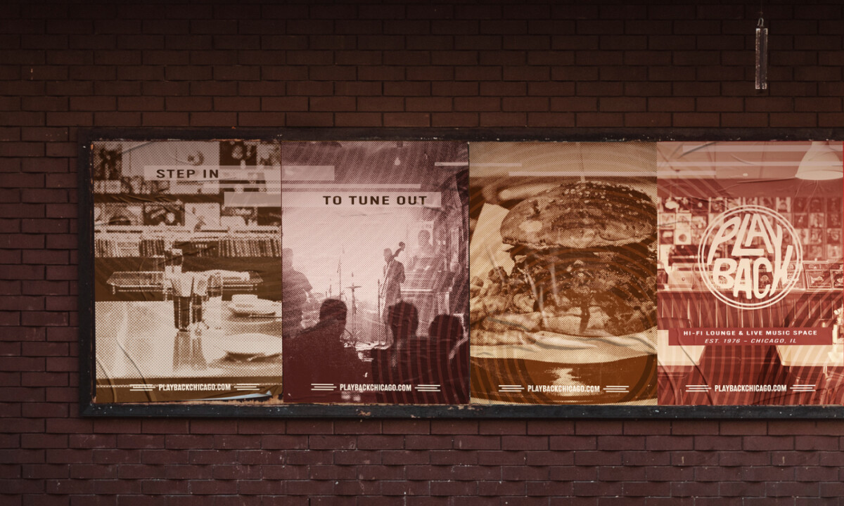 Playback print design design by Danielle Silver Design.